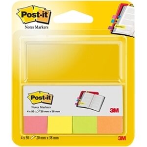 Merkkaaja Post-it 670-4N 20x38mm 4 väriä