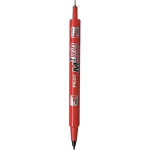 Huopakynä Pilot BG Twin Marker EF/F punainen