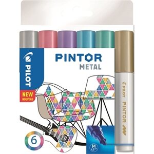 Maalikynä Pilot Pintor metallivärit