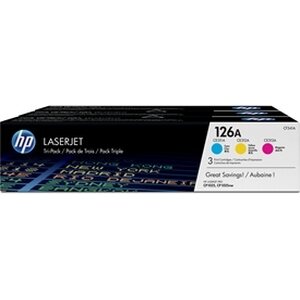 Värikasetti HP 126A värilajitelma multi pack/3