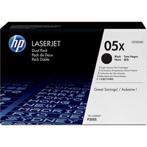 Värikasetti HP 05x CE505xD HP LJ P2055 dual pack/2