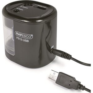 Teroitin USB pöytämalli Rapesco 2- reikäinen musta
