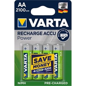 Akkuparisto Varta Recharge Accu AA HR06 2100mAh 4kpl