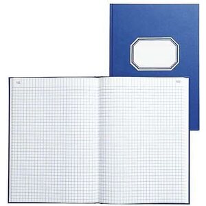 Konttorikirja 366 A4/192 numeroitu 7x7 sininen