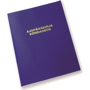 Ajopäiväkirja 187 A5/32 auton käyttöetu