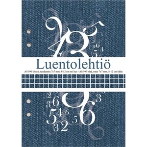 Luentolehtiö A5/100 7x7 LS 8-12 reijitys