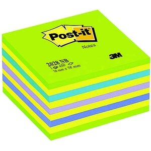 Viestilappukuutio Post-it 2028 76x76mm neonvihreä