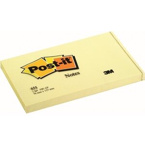 Viestilappu Post-it 655 76x127mm keltainen
