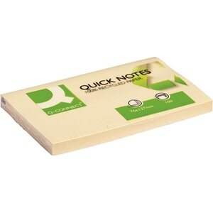 Viestilappu Q-C Eko 76x127mm keltainen