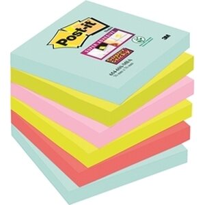 Viestilappu Super Sticky 76x76 mm Miami 6 kpl