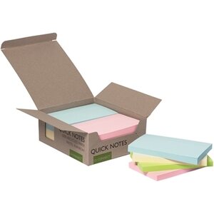 Viestilappu Q-C Eko76x127mm pastelli/12 kpl pkt