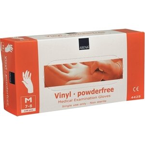 Vinyylikäsine 8/M puuteriton 100kpl