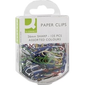 Paperiliitin Q-C 26mm värillinen 125kpl