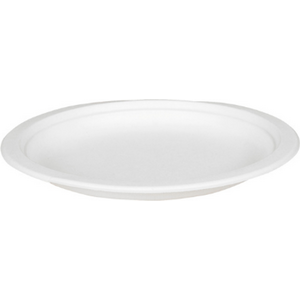 Tukeva kertakäyttölautanen 18cm biohajoava valkoinen 50kpl