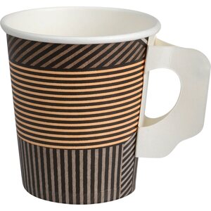 G-L kartonkikuppi 180/200ml korvalla 50kpl ruskea