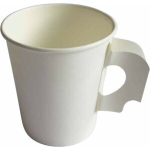 G-L kartonkikuppi 180/210ml korvalla 50kpl valkoinen