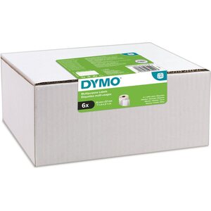 Dymo LW 57x32mm yleistarra valkoinen 6 rullaa