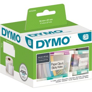 Dymo LW 57x32mm yleistarra valkoinen