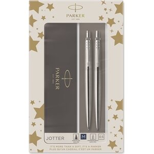 Kuulakynä ja lyijytäytekynä Parker Duoset Jotter Stainless