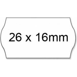 Hintaetiketti 26x16mm valkoinen 1000kpl pitoliima