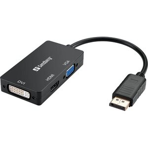 Adapteri DisplayPort uros- VGA+HDMI+DVI naaras