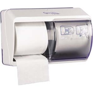WC-paperiannostelija 2 rullalle läpinäkyvä