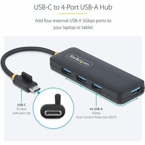 USB hub USB-C ja 4 kpl USB-A porttia