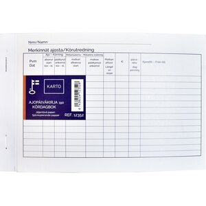 Ajopäiväkirja 190 A5L 2x40 oma auto