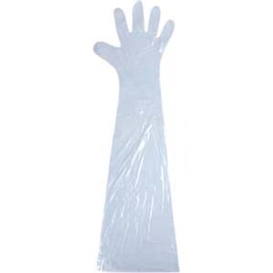 Eläinlääkärikäsine 90cm sininen LDPE 100kpl