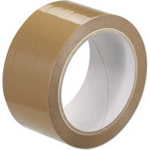Pakkausteippi PP 50x66m ruskea (28mic)