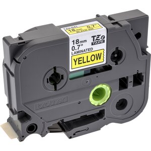 Tarviketarra (brother) TZe-641 18mm keltainen/musta