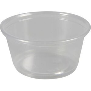 Maistiais/dippi/annoskuppi 60ml Ø6,2cm PP kirkas 20x125kpl