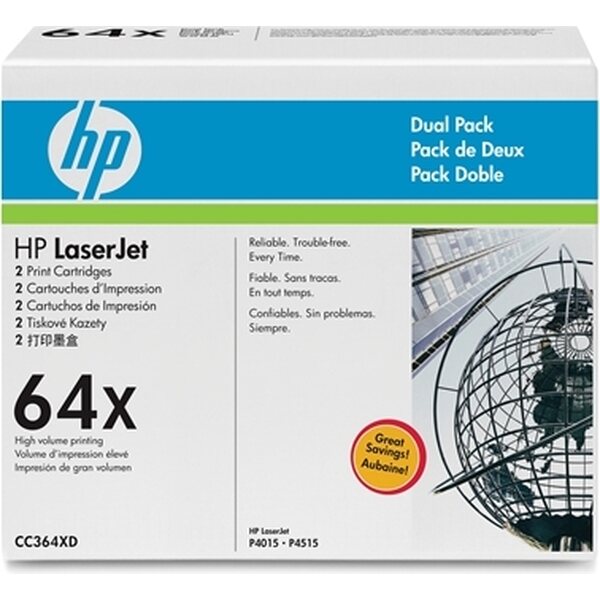 Värikasetti HP CC364xD CLJ musta dual pack /2
