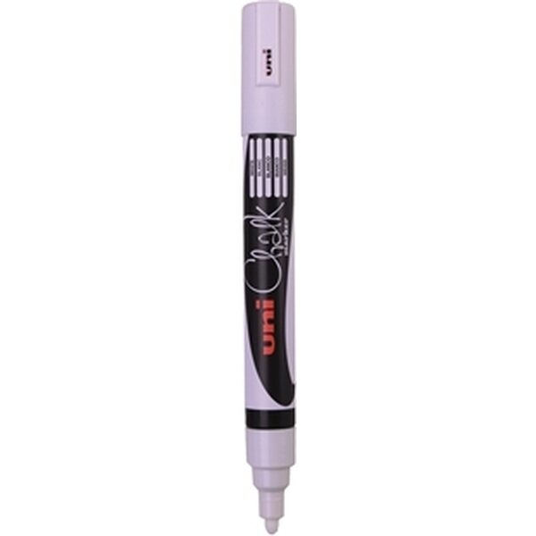 Lasi/liitutaulukynä Uni Chalk Marker PWE-5M pyöreä valkoinen