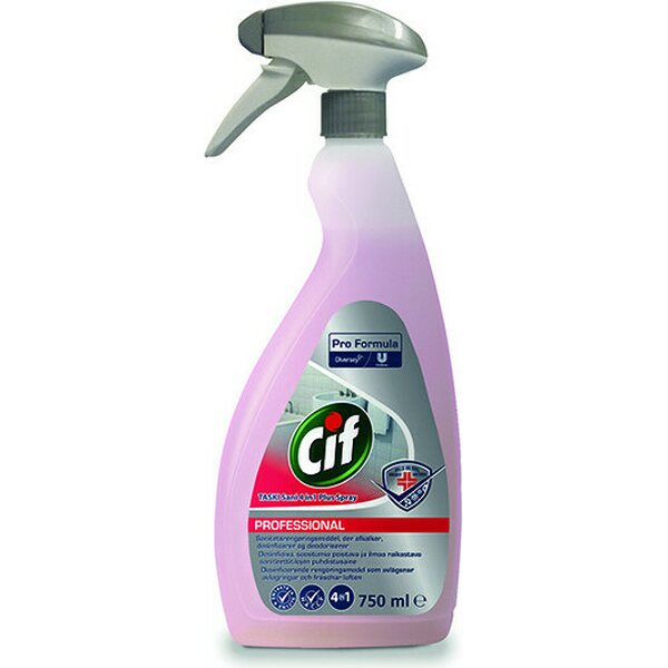 Cif Pro 4in1 desinfioiva puhdistusaine saniteettitiloille 750ml