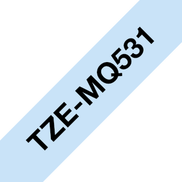 Tarrakasetti Brother TZe-MQ531 12mm pastellinsininen/musta