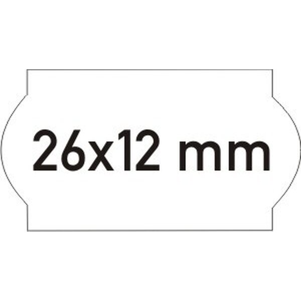 Hintaetiketti 26x12 mm valkoinen 1400 kpl pitoliima