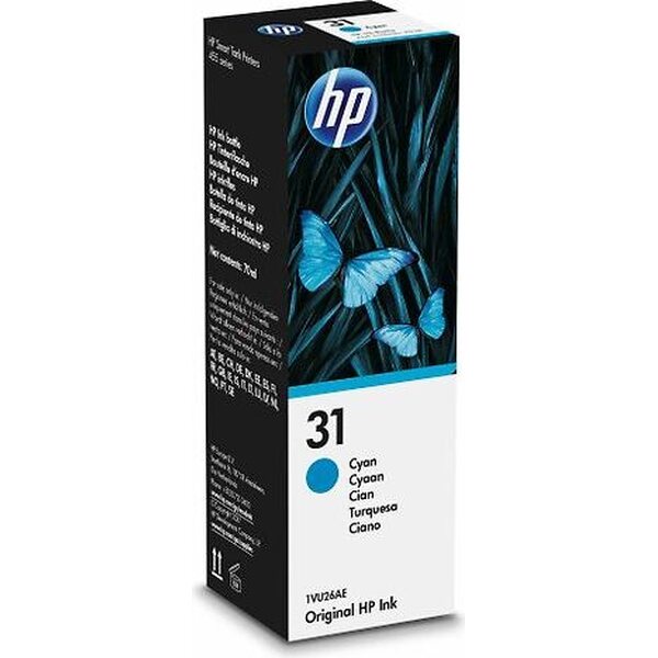 Hp 31 sininen/cyan pullo