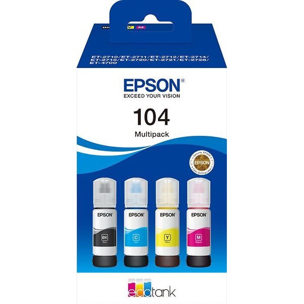 Epson 104 EcoTank 4-värin pullopaketti