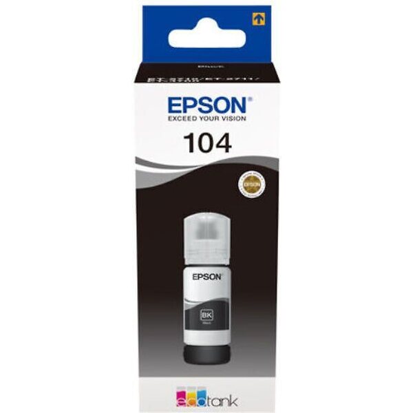 Epson 104 EcoTank Musta pullo (WE)