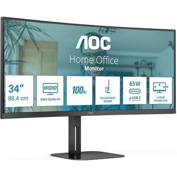 AOC 34" Full HD kaareva näyttö